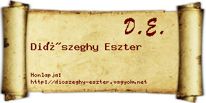 Diószeghy Eszter névjegykártya